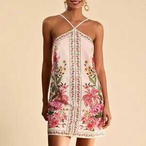 Multicolor Boho Women's Flower Print Mini Dress